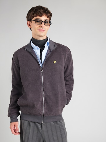 Lyle & Scott Флисовая куртка в Серый: спереди