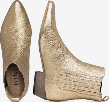 Ivylee Copenhagen Comwboystøvler 'Bailey' i guld