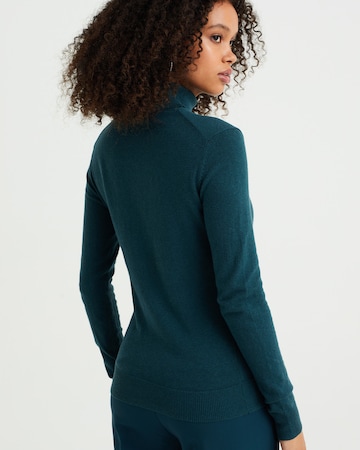 WE Fashion Sweter 'Coltrui' w kolorze zielony