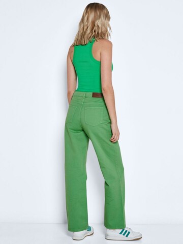 Noisy may Wide leg Jeans 'Amanda' i grön