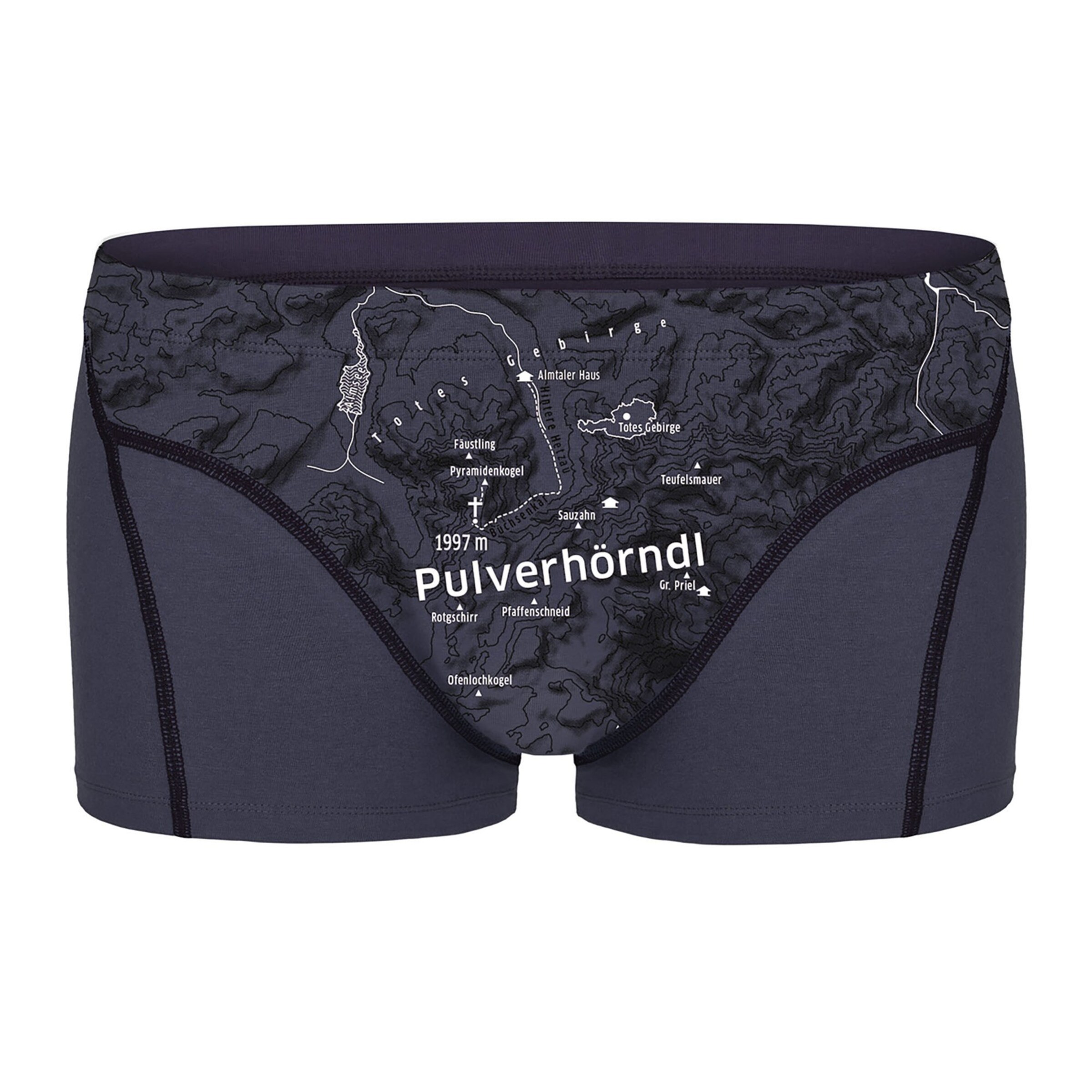 Ein schöner Fleck Erde Boxershorts in Grau: Vorderseite