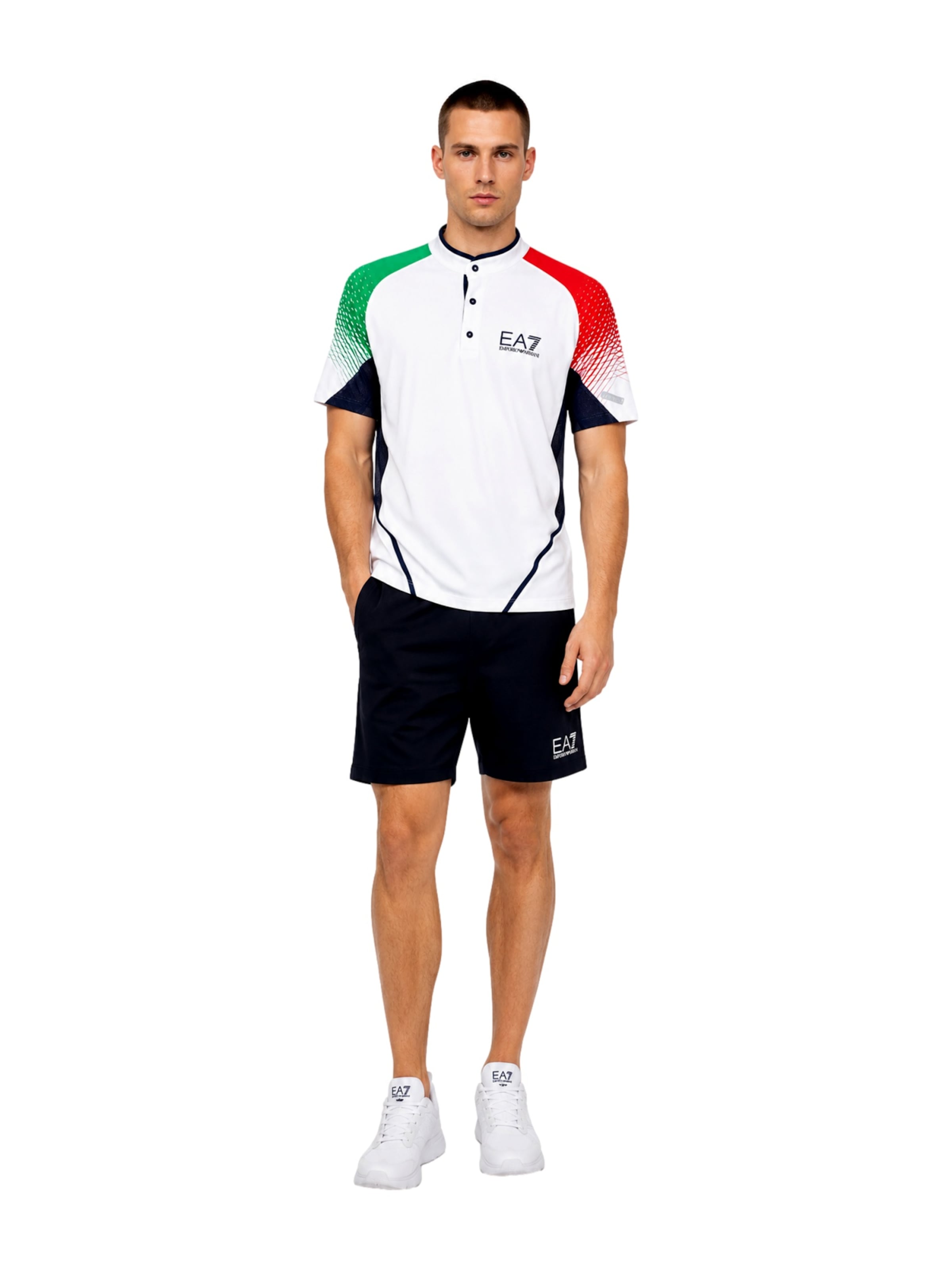 EA7 Emporio Armani Тениска в бяло