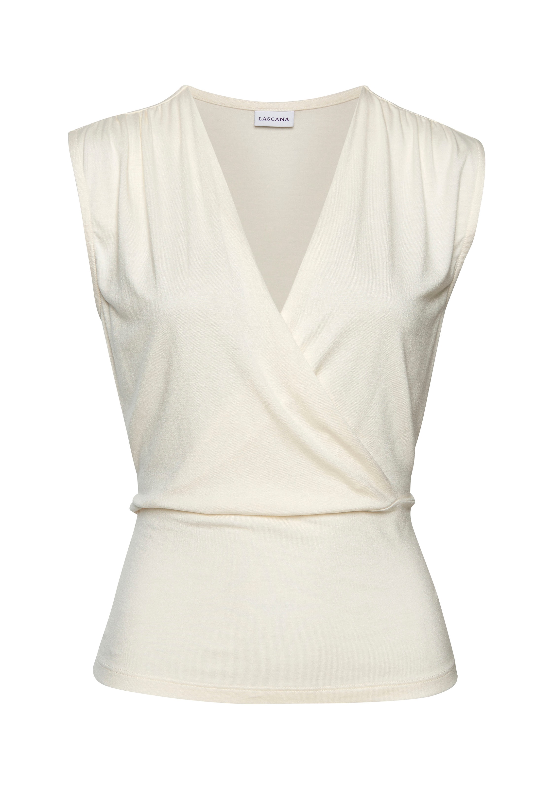 LASCANA T-shirt i beige: framsida