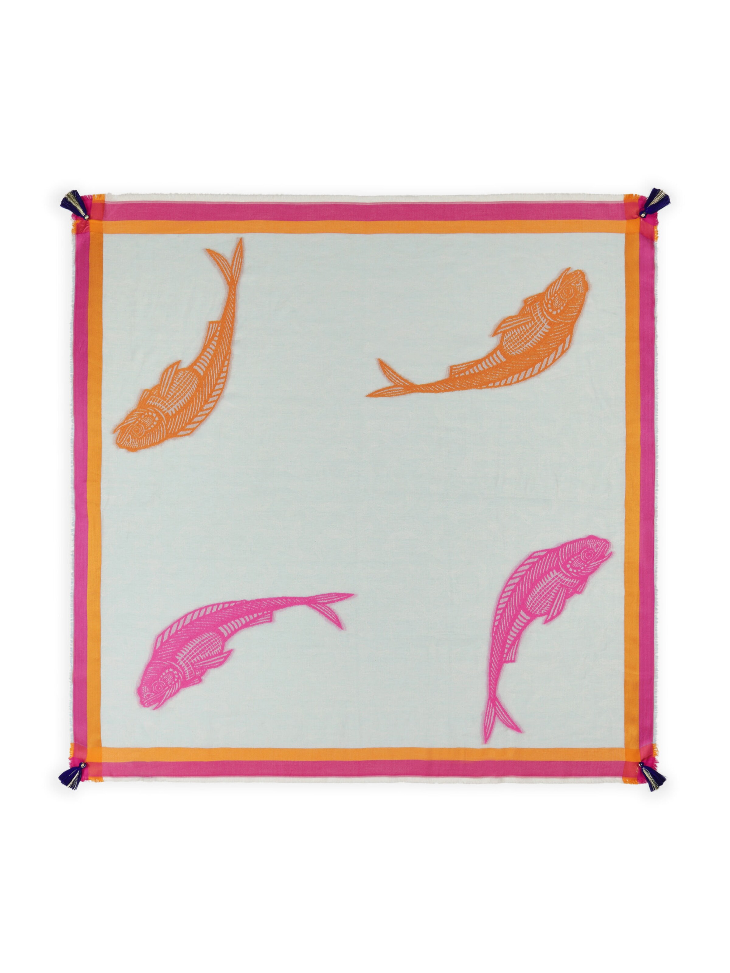 Foulard CODELLO en bleu : devant