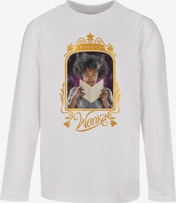 ABSOLUTE CULT Shirt 'Wonka - Noodle Frame' in Wit: voorkant