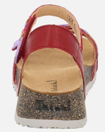 THINK! Sandalen met riem in Rood
