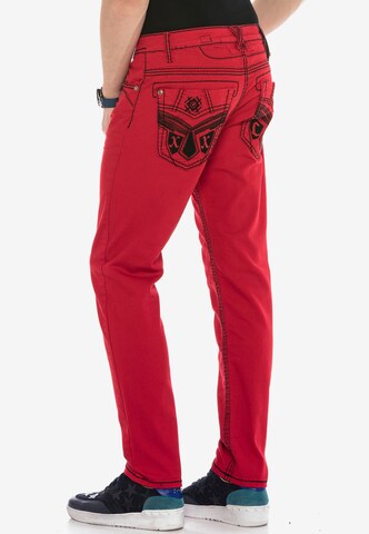 CIPO & BAXX Regular Jeans in Rot
