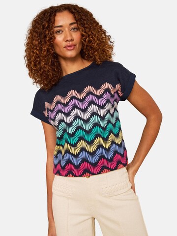 T-shirt love & roses en bleu : devant