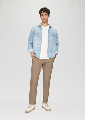 Effilé Pantalon chino 'Phoenix' s.Oliver en marron