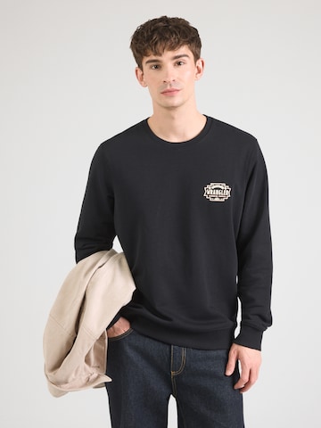 WRANGLER Μπλούζα φούτερ 'AMERICANA' σε μαύρο: μπροστά