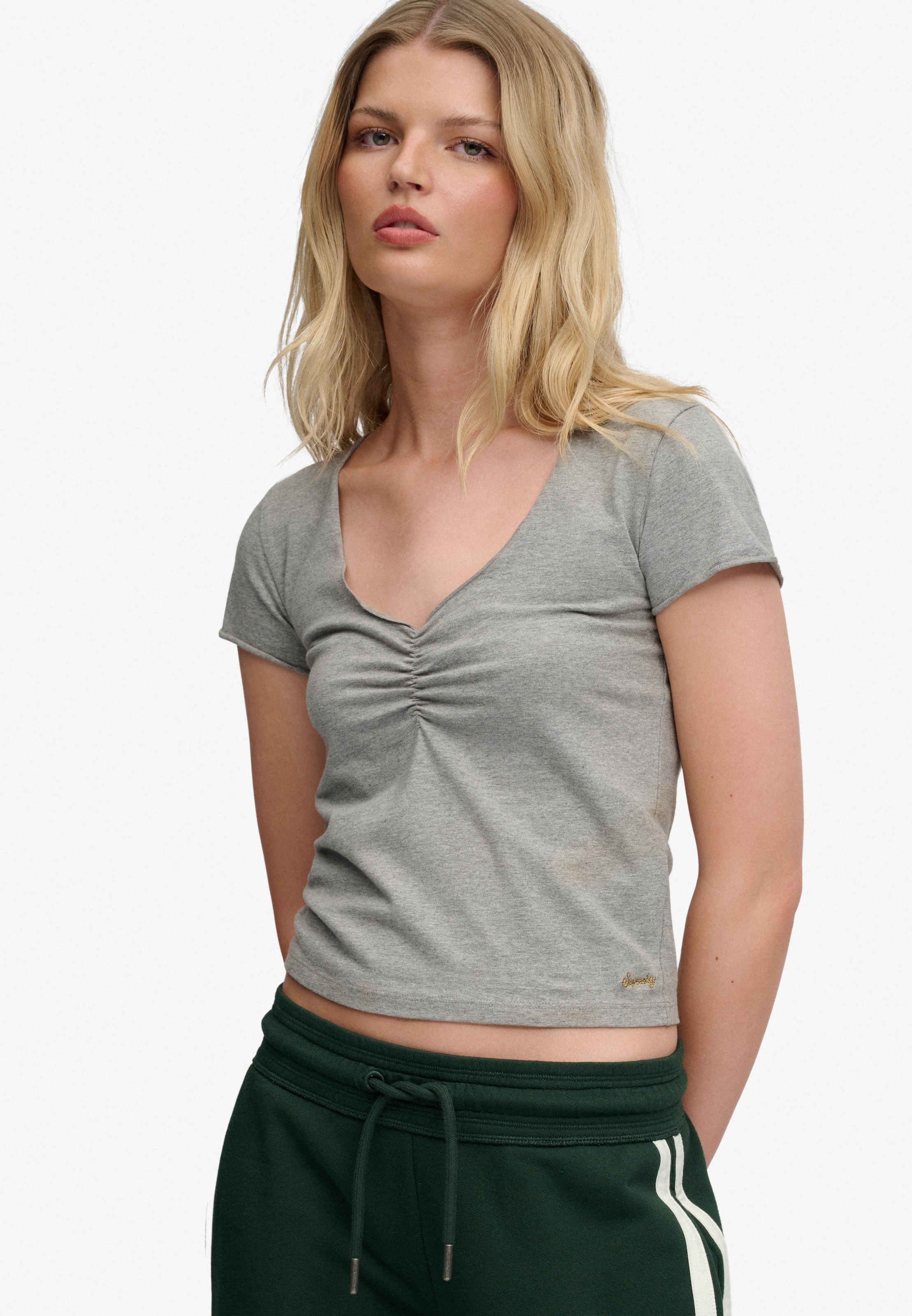 T-shirt Superdry & Co en gris : devant