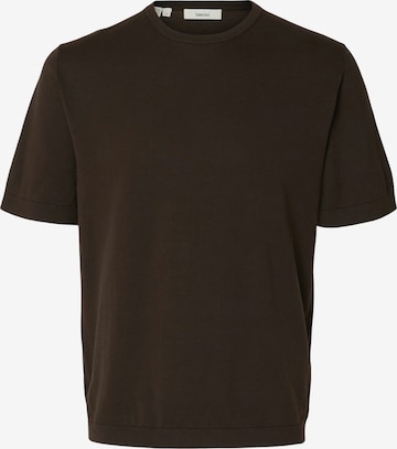 SELECTED Pullover 'SLHTORINO' i brun: forside