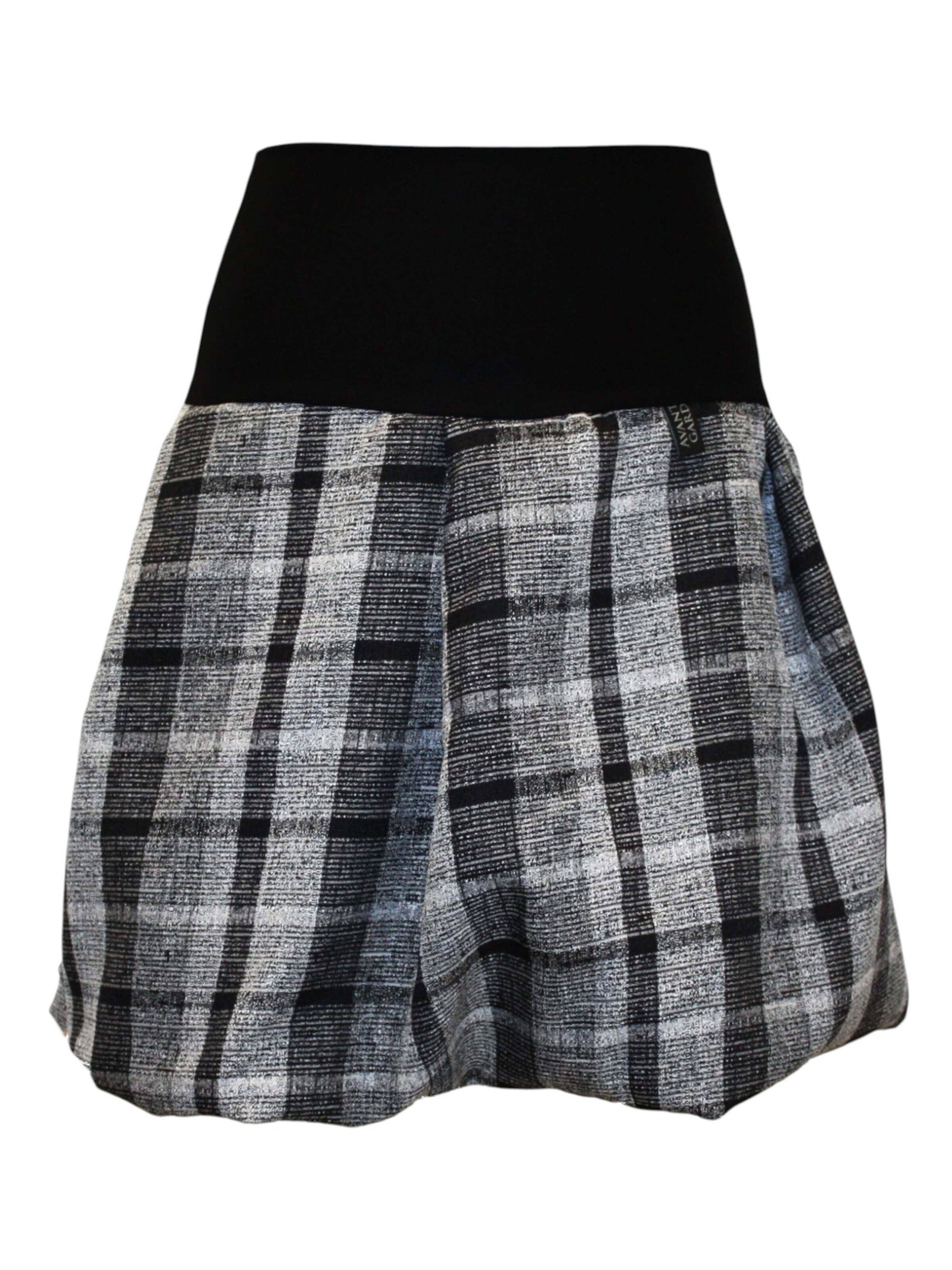 dunkle design Skirt 'Skirt "Checkered"' in Black: front
