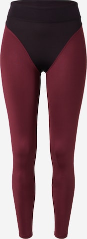 Hey Honey Skinny Workout Pants 'Jane Fig' in Red: front