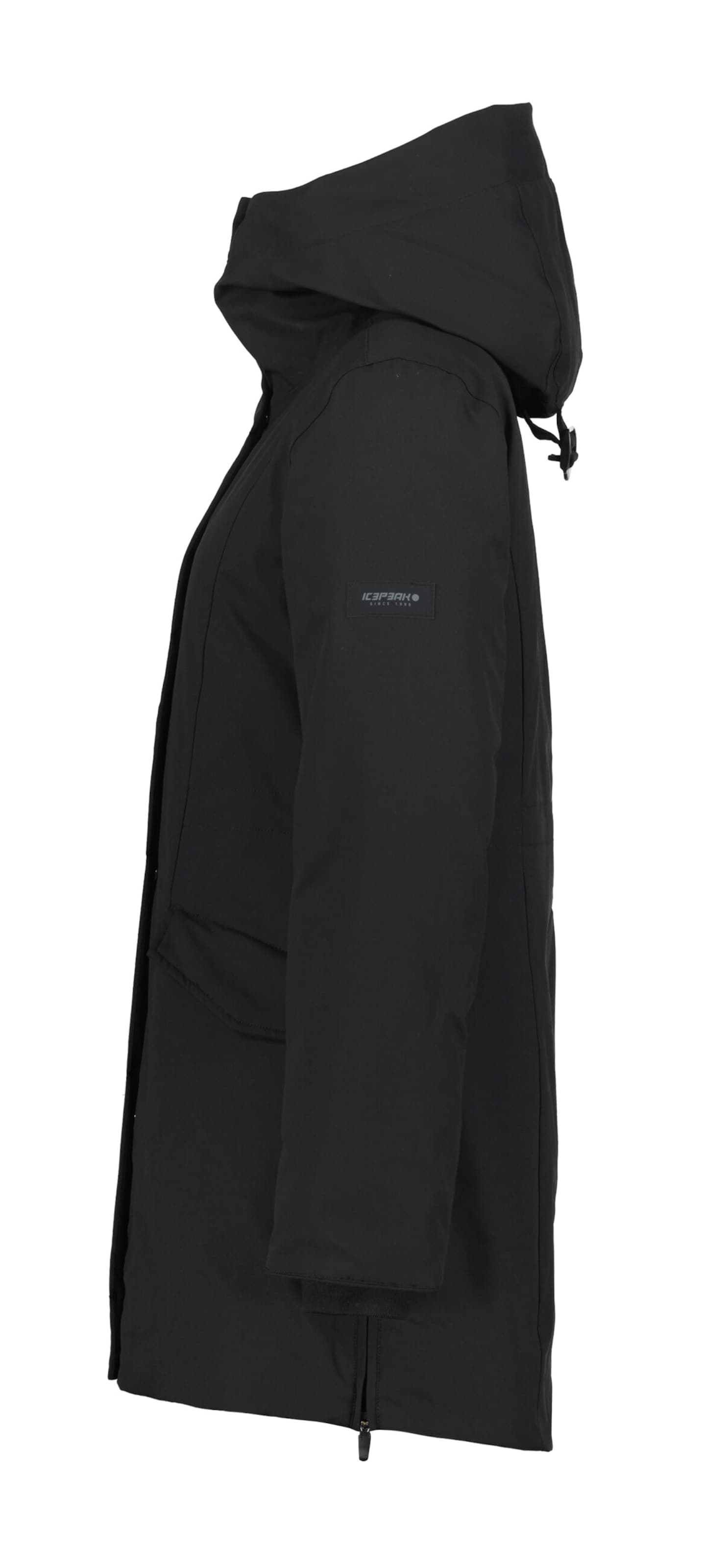 ICEPEAK Talviparka 'Maben' värissä musta