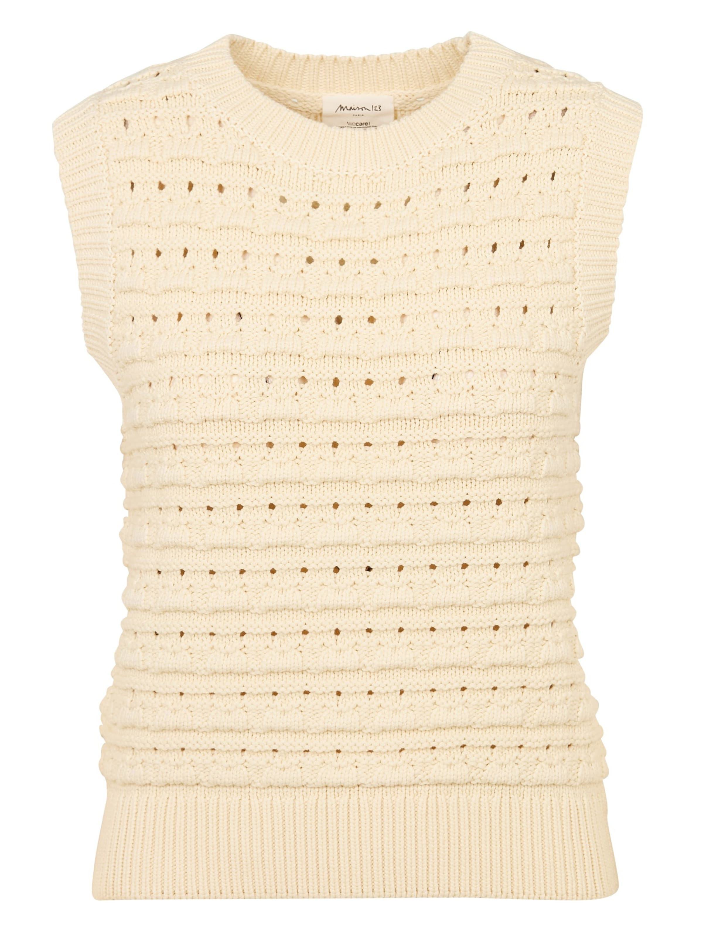 Maison 123 Sweater 'Bianca' in Beige: front
