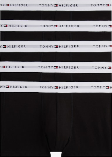 Tommy Hilfiger Underwear Bokserice veličine S u crvena / crna / bijela, Pregled proizvoda