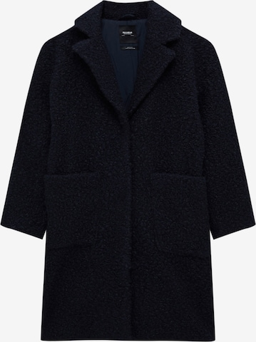 Pull&Bear Between-Seasons Coat in Blue: front