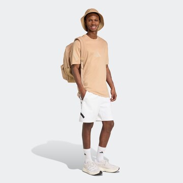 ADIDAS SPORTSWEAR Performance Shirt 'Z.N.E.' in Brown