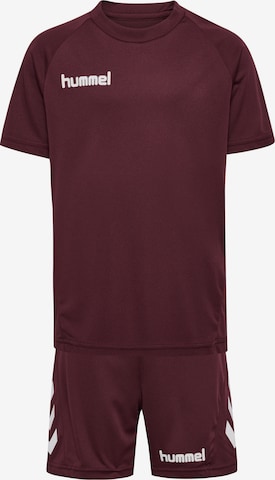 Hummel Tracksuit in Red: front