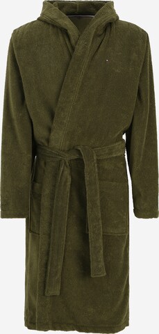 TOMMY HILFIGER Bathrobe long in Green: front