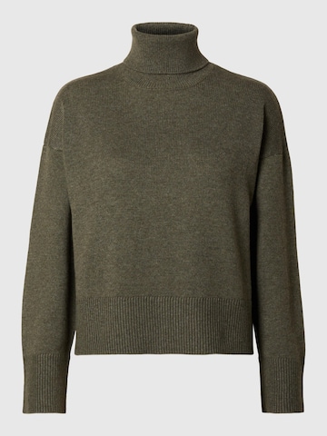 Pull-over SELECTED FEMME en vert : devant