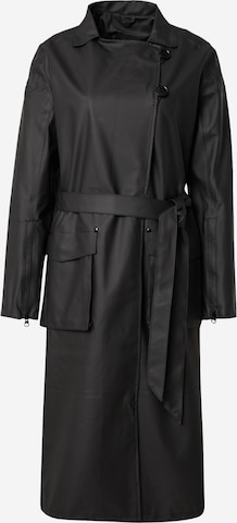 Stutterheim Between-Seasons Coat 'Kista' in Black: front