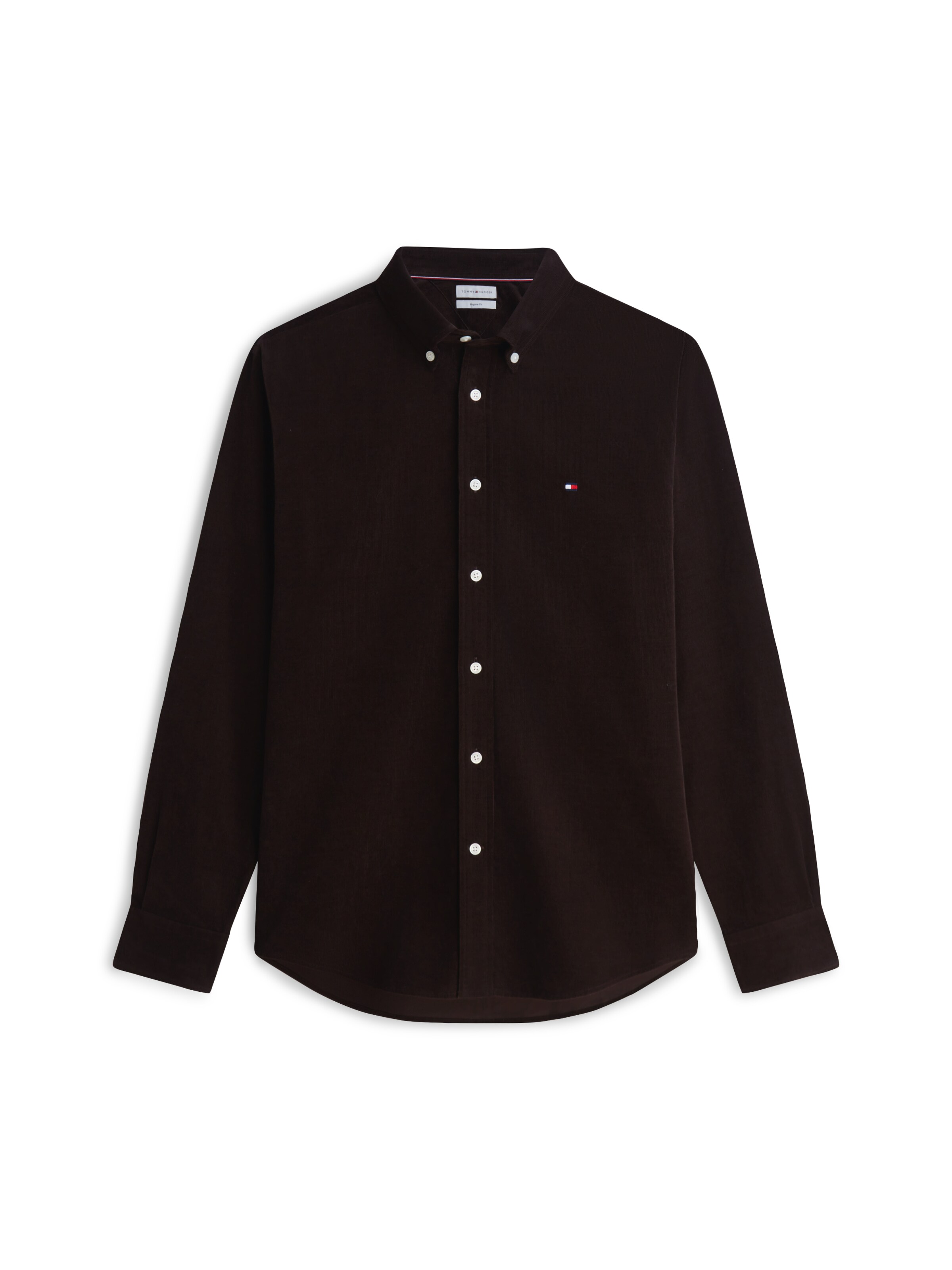 TOMMY HILFIGER Regular fit Overhemd in Bruin: voorkant