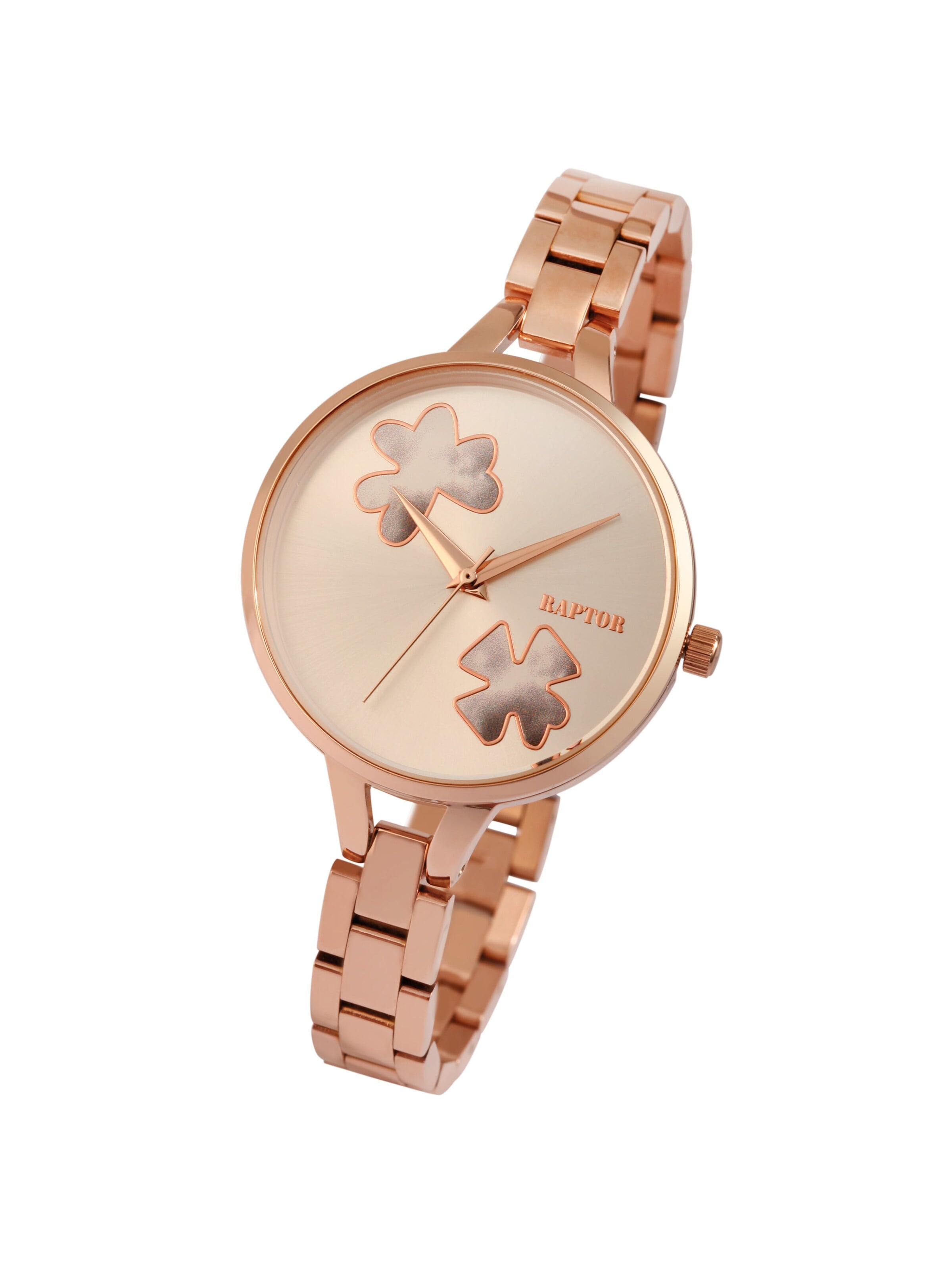 Raptor Analog Watch 'Fiona, 3 ATM' in Gold: front