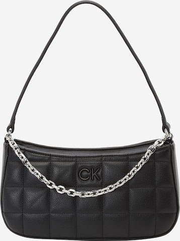 Calvin Klein Наплечная сумка в Черный: спереди