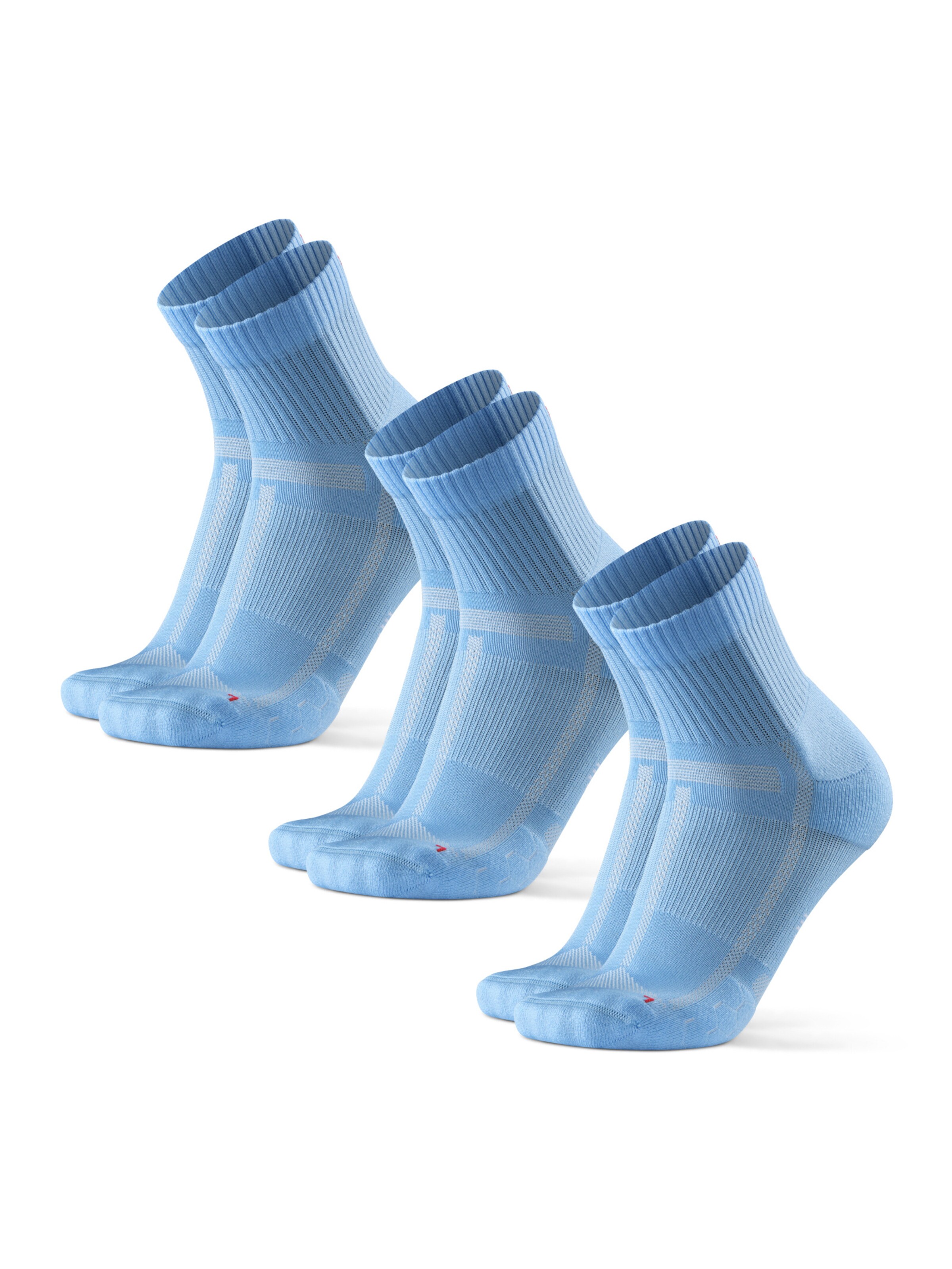 Chaussettes de sport 'Long Distance Quarter' DANISH ENDURANCE en bleu : devant