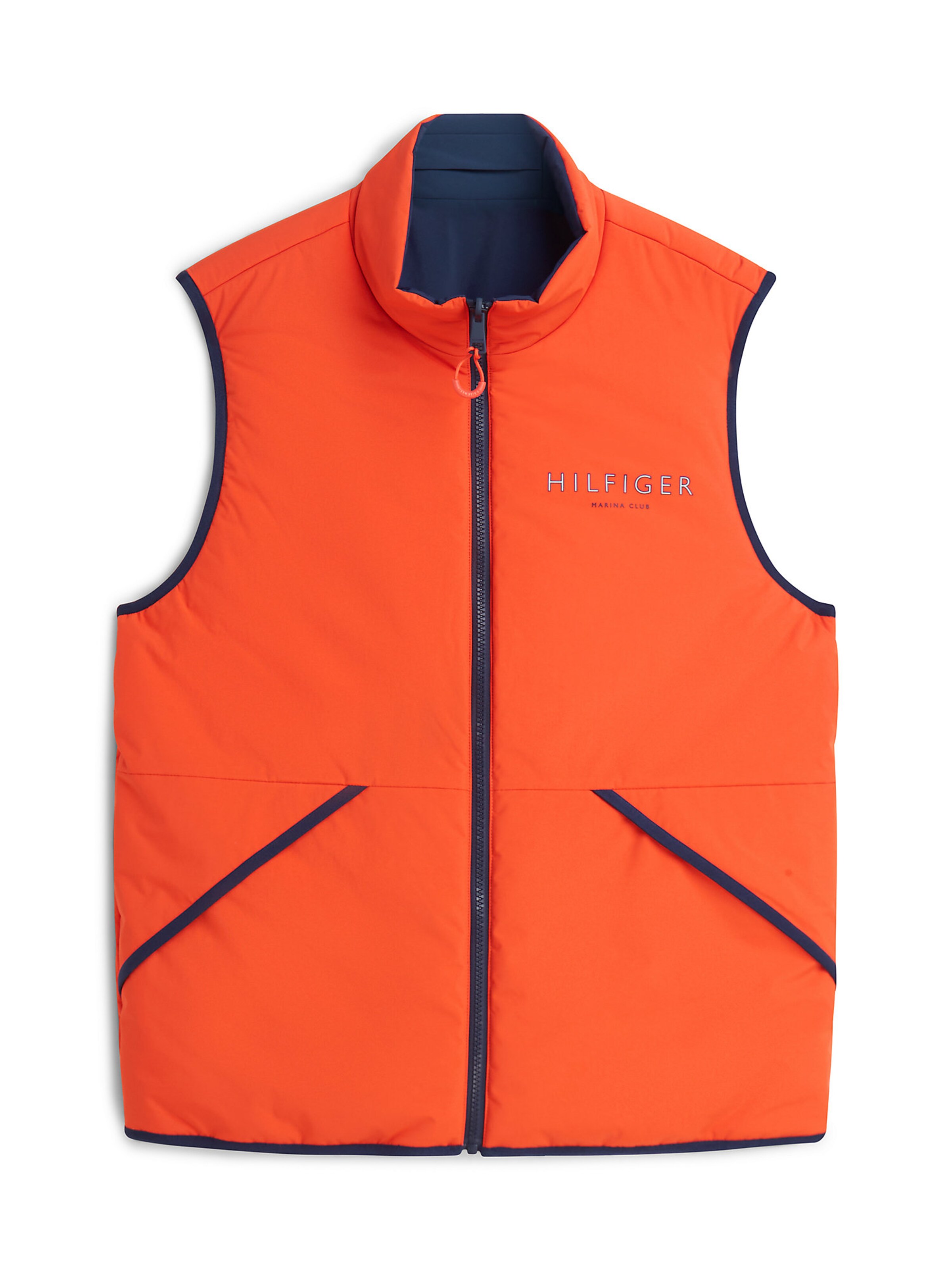 TOMMY HILFIGER Sportbodywarmer in Oranje: voorkant