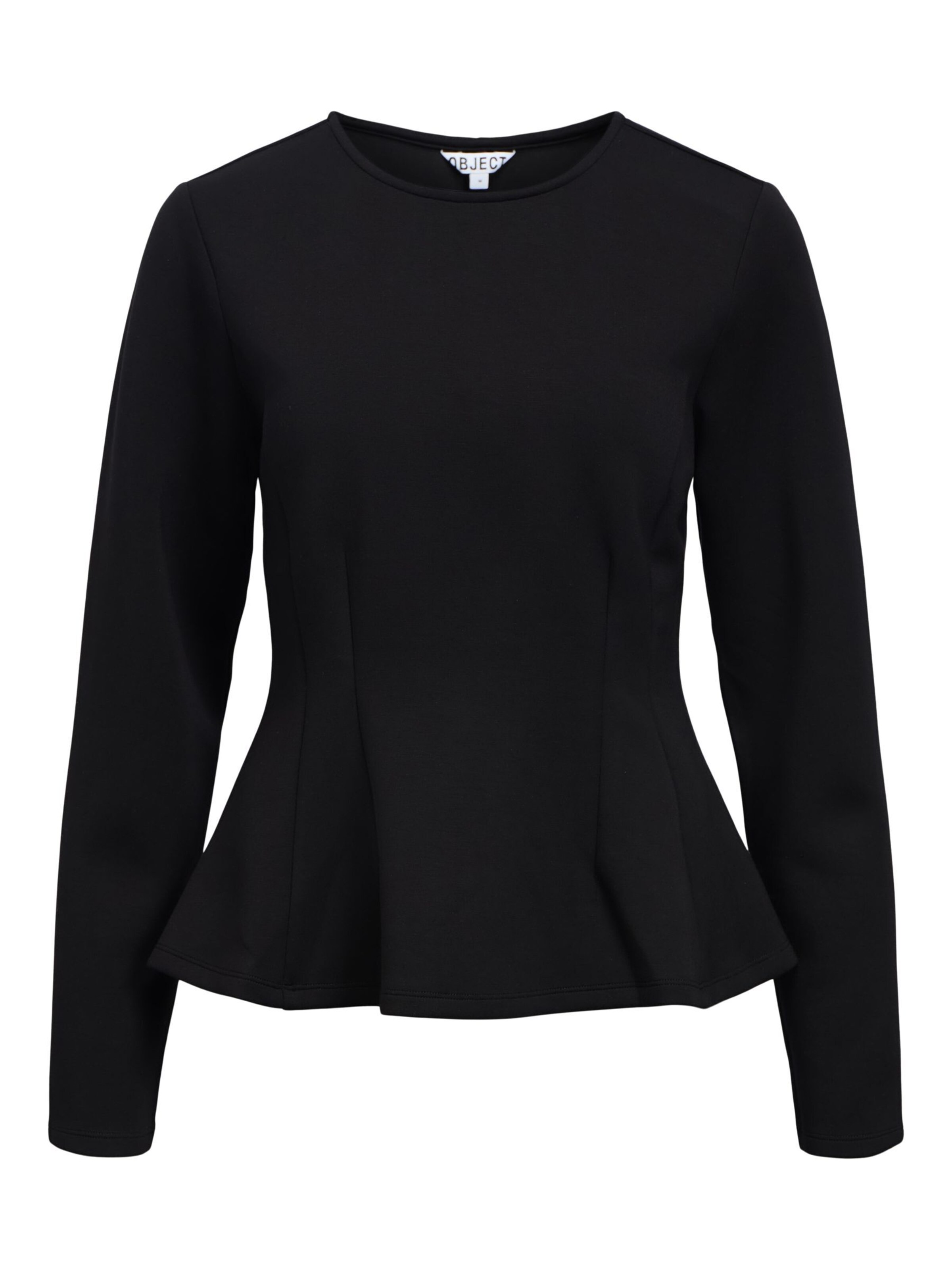 T-shirt OBJECT en noir : devant