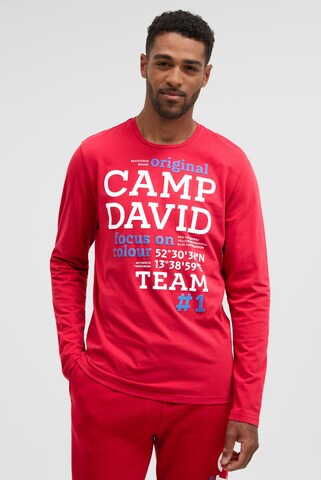 CAMP DAVID Shirt in Rot: Vorderseite