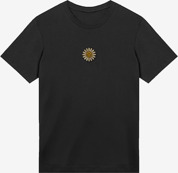 F4NT4STIC T-Shirt 'Happy Flower' in Schwarz: Vorderseite