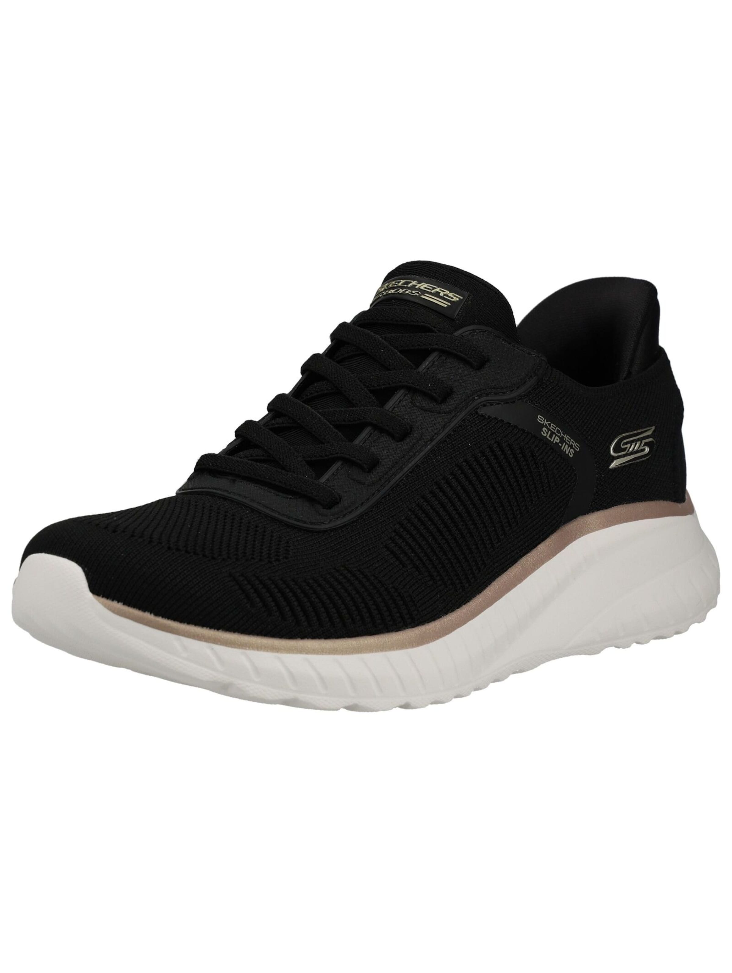 SKECHERS Platform trainers in Black: front