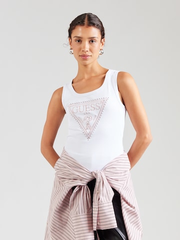 Top 'SAVINA' di GUESS in bianco: frontale