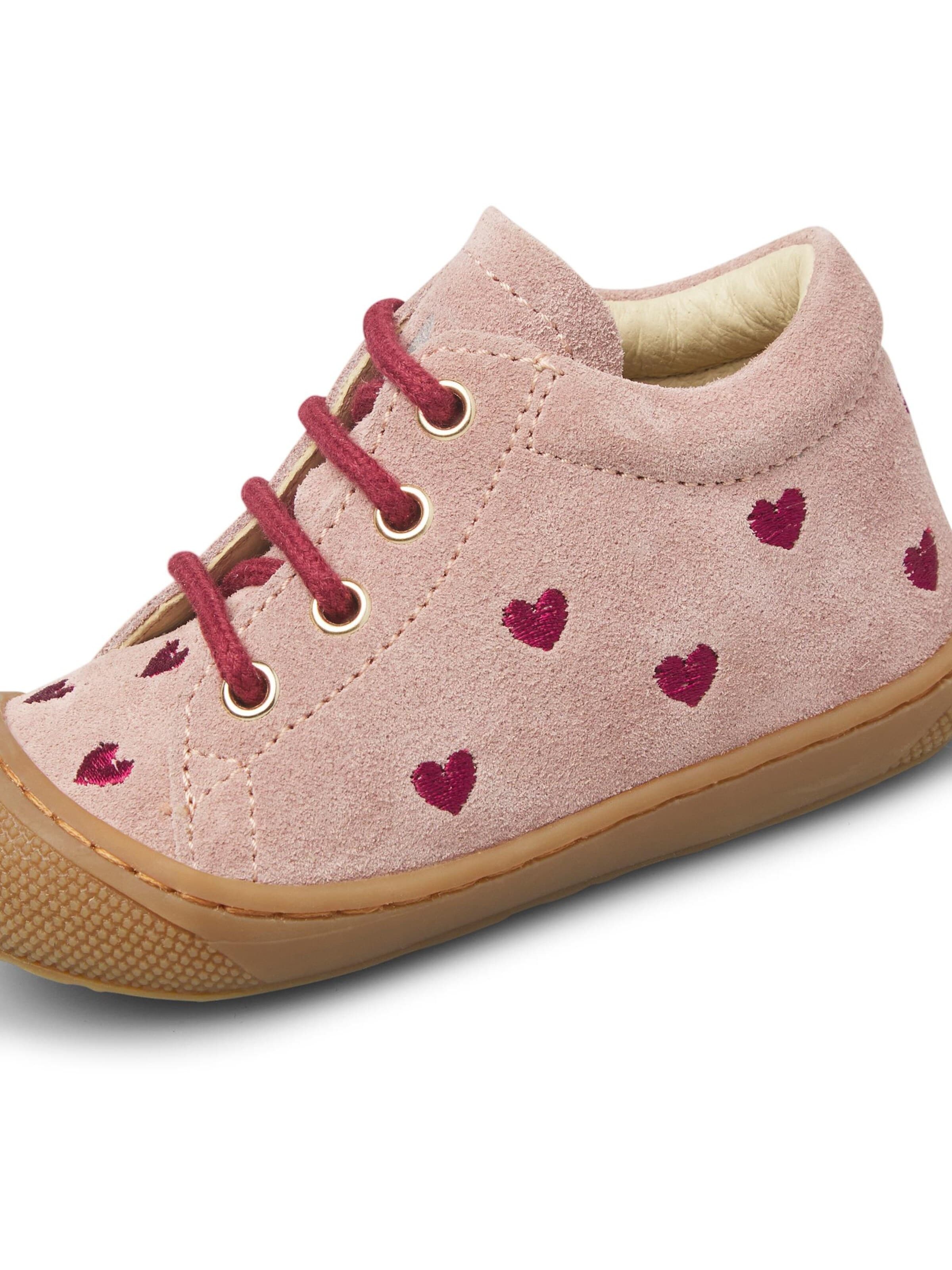 NATURINO Sneakers 'COCOON EMBR.HEARTS' in Purple: front