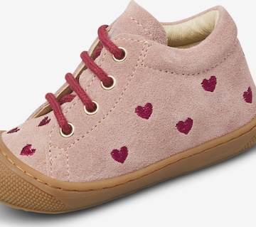 NATURINO Trainers 'COCOON EMBR.HEARTS' in Pink: front