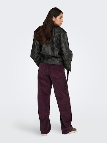 ONLY Loose fit Trousers 'ONLGianna-Global' in Red