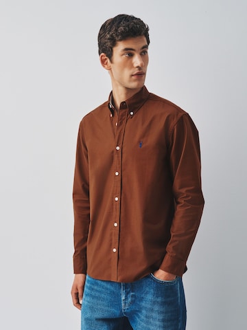 Regular fit Camicia di Next in marrone: frontale