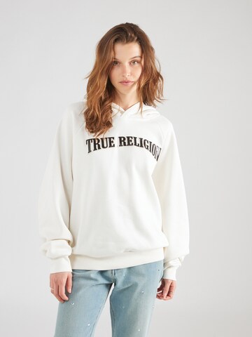 True Religion Sweatshirt in White: front