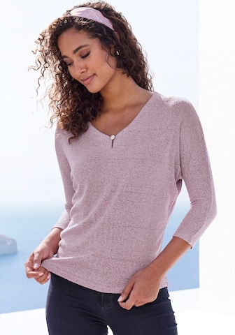 LASCANA Пуловер в лилав: отпред