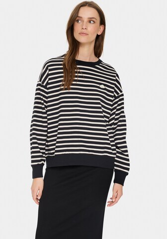 SAINT TROPEZ Sweatshirt in Black: front