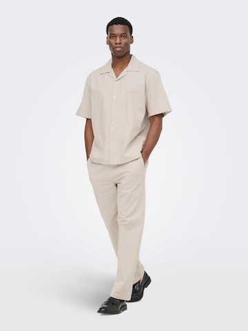 Effilé Pantalon 'ONSREID LINUS' Only & Sons en gris