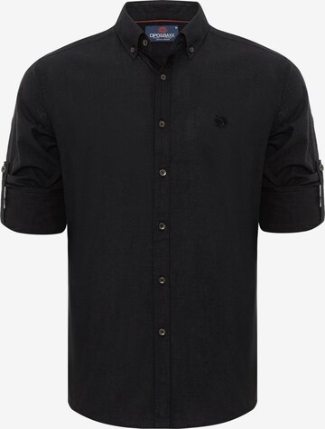 CIPO & BAXX Regular fit Overhemd in Zwart
