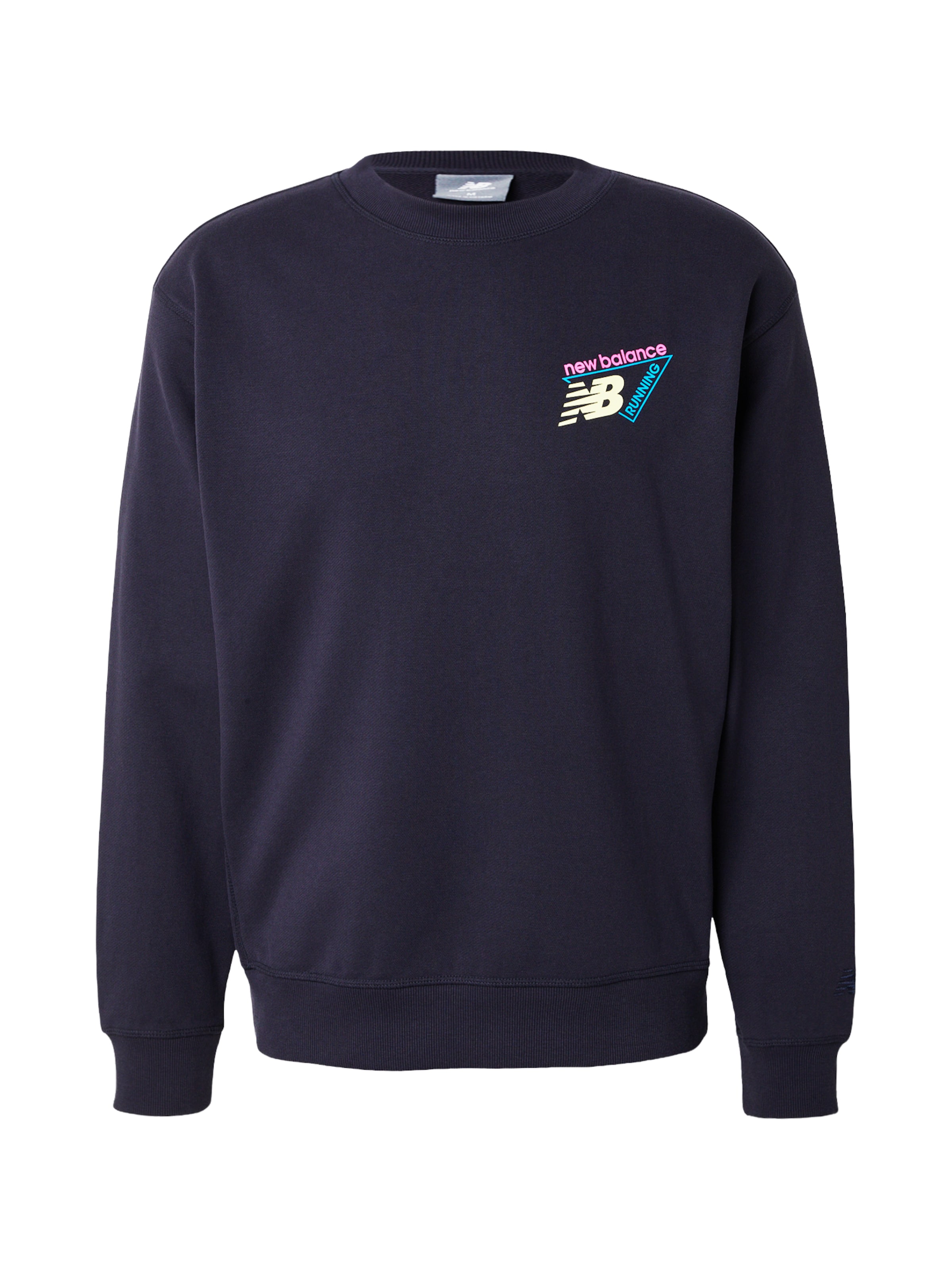 Bluză de molton de la new balance pe albastru: față