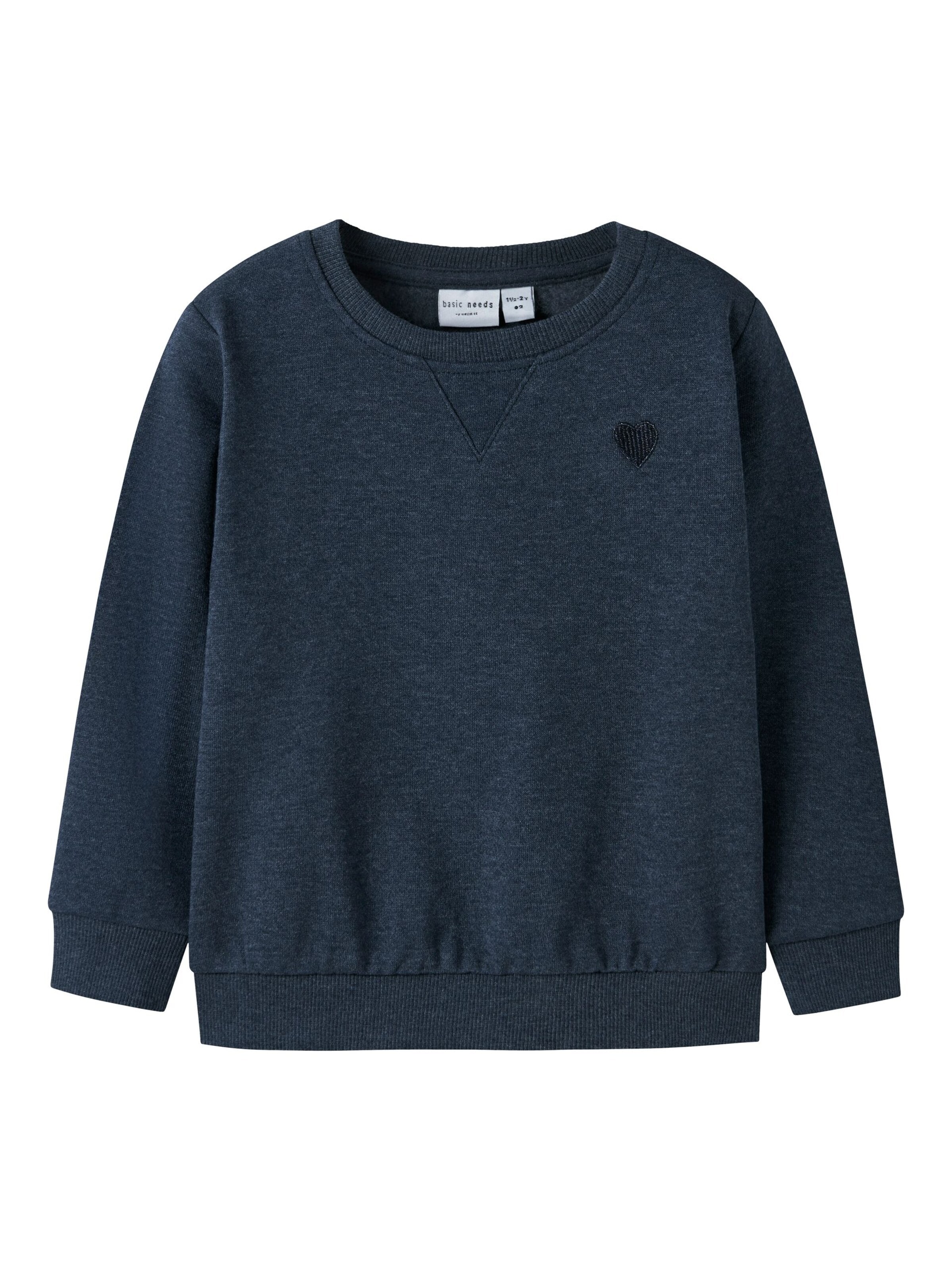 NAME IT Sweatshirt 'Sweatshirt NMFVIMA LS SWEAT BRU' in Blue: front