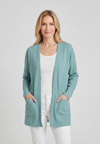 Cardigan CALEY en vert : devant