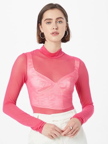 Moves Blouse 'Filana' in Roze: voorkant